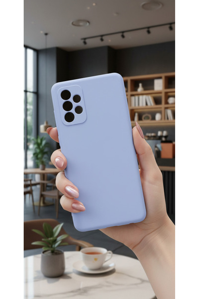 Hatreds Samsung Galaxy A52 Uyumlu İçi Kadife Kamera Korumalı Renkli Silikon K...