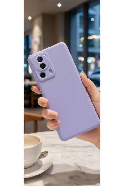 Hatreds Xiaomi Mi 13 Lite Uyumlu İçi Kadife Kamera Korumalı Renkli Silikon Kılıf