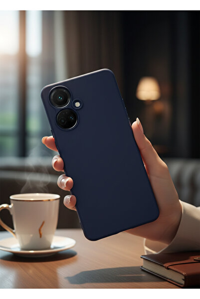 Hatreds Tecno Camon 19 Pro Uyumlu İçi Kadife Kamera Korumalı Renkli Silikon K...