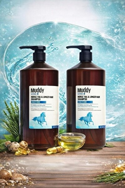 Muddy At Kuyruğu Şampuanı Horse Taıl&longer Haır Shampoo 1000 Ml 2 Adet