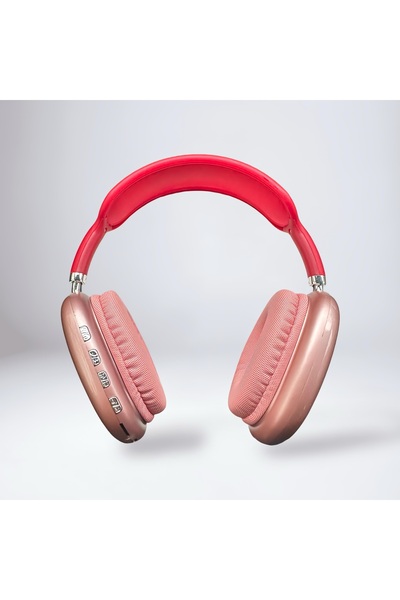 OEM Wireless Over-Ear Bluetooth Headphones, Premium Pink Design, Hi-Fi Stereo...