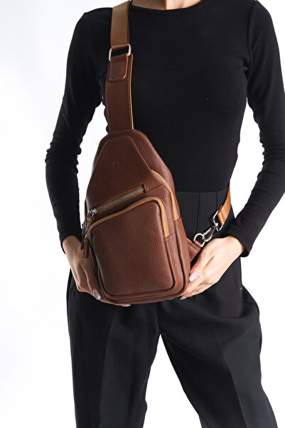 MOORBAG Hermera Hakiki Deri Unisex Body Bag Omuz Çantası