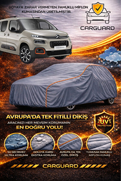 CarGuard Citroen Berlingo Lüks Araba Brandası Miflonlu Branda Oto Çadır Örtü
