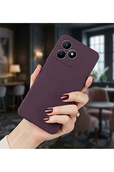 Hatreds Realme C53 Uyumlu İçi Kadife Kamera Korumalı Renkli Silikon Kılıf