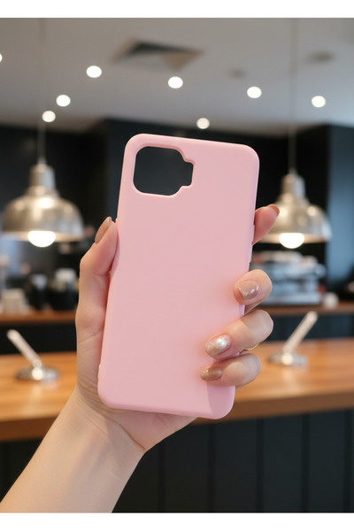 Hatreds Oppo Reno 4 Lite Uyumlu İçi Kadife Kamera Korumalı Renkli Silikon Kılıf