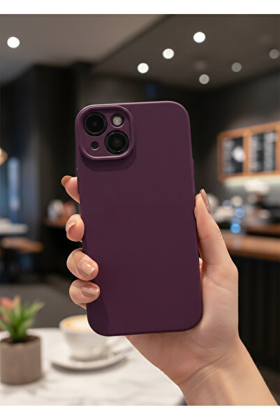 TechTrove Apple iPhone 15 Plus Kılıf İçi Kadife Süet Tasarımlı Kamera Korumal...