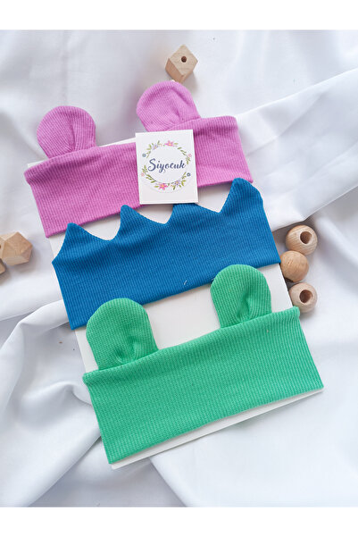 SİYO مشبك باندانا من AYICIK، باندانا للأطفال، إكسسوارات حقيبة، 3 قطع