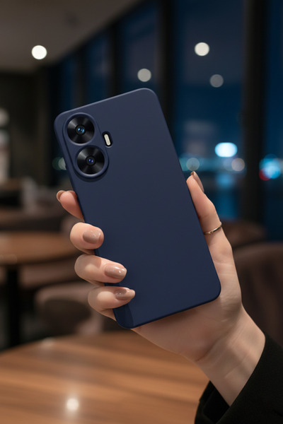 TechTrove Realme C55 Kılıf Içi Kadife Süet Tasarımlı Kamera Korumalı Renkli S...