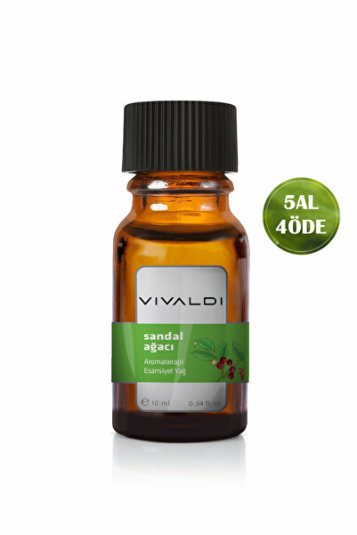 Vivaldi Home Sandal Ağacı Esansiyel Yağ 10 ml Yoğun & Odunsu Koku Aromaterapi...