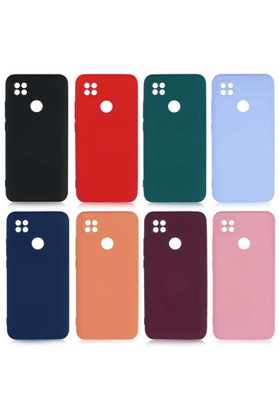 Hatreds Xiaomi Redmi 9C Compatible Colorful Silicone Case with Velvet Camera Protection