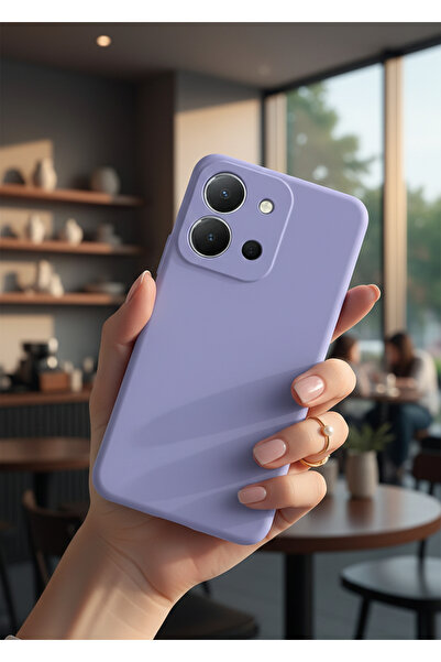 TechTrove Vivo Y36 Kılıf İçi Kadife Soft Silikon Lansman Kapak