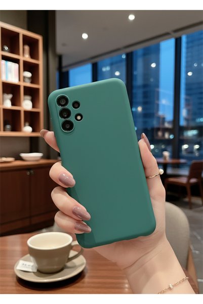 AQUA AKSESUAR حافظة سيليكون مخملية متوافقة مع هاتف Galaxy A53 5G مع حماية للك...