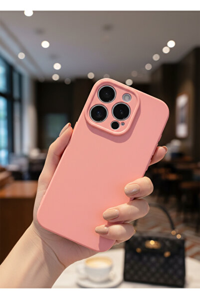 Hatreds Apple  iPhone 15 Pro Max Uyumlu İçi Kadife Kamera Korumalı Renkli Sil...