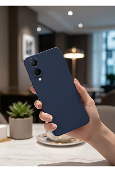 Hatreds Vivo Y17S Uyumlu İçi Kadife Kamera Korumalı Renkli Silikon Kılıf