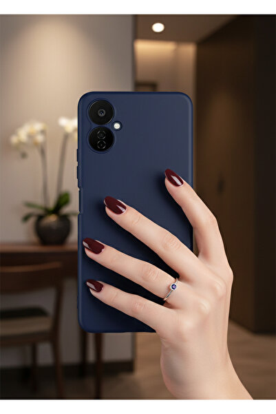 Hatreds Tecno Camon 19 Neo Uyumlu İçi Kadife Kamera Korumalı Renkli Silikon K...