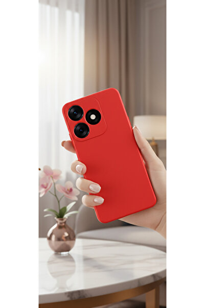 Hatreds Tecno Spark 10 4G Uyumlu İçi Kadife Kamera Korumalı Renkli Silikon Kılıf