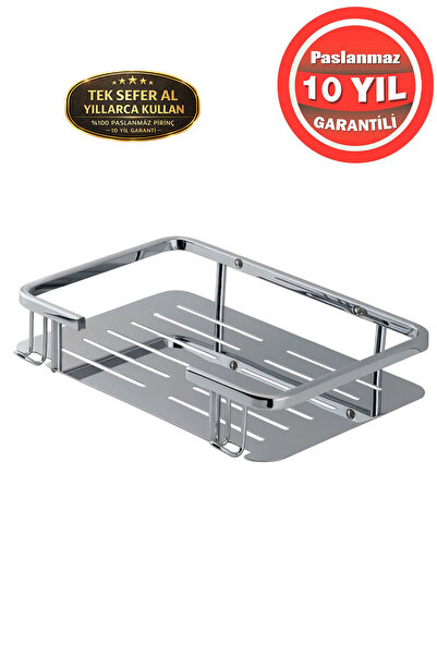 BanyomHome Clk Stainless Brass Single Lidya Shampoo Dispenser Bathroom Shelf