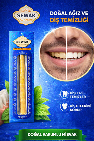 sewak al-haşimi Doğal Vakumlu Taze Misvak Ağız ve Diş Temizliği İçin Geleneks...