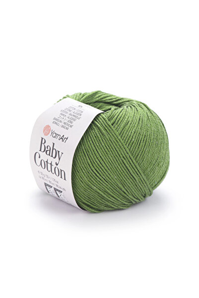 Yarnart Baby Cotton - Βρεφικό Χειροποίητο Πλεκτό Νήμα Olive Green-441