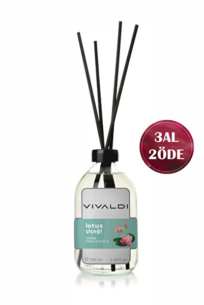 Vivaldi Home Lotus Çiçeği Çubuklu Oda Kokusu Esansiyel Uçucu Yağ 100ml