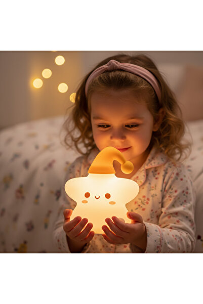 Eşya Dünyası Yıldız Şekilli 5 Mod ile Çalışan LED Gece Lambası Usb Şarj Edile...