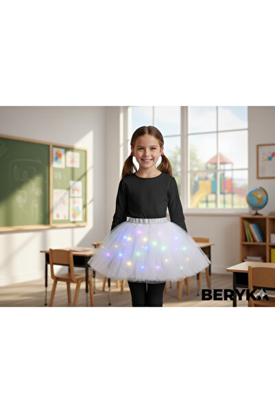Beryka Prenseslere Özel LED Işıklı Tütü Etek Masalsı Şıklık! _ 2-10 yaş Kız Ç...