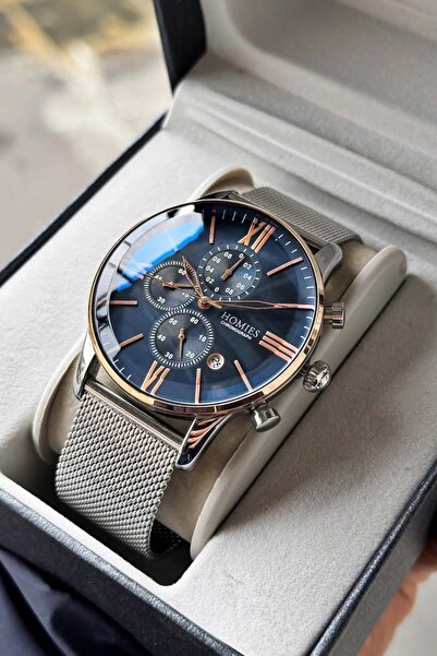 Homies ساعة يد رجالية مع علبة هدايا أصلية وسوار هدية تعمل بجميع الوظائف.HM 62...