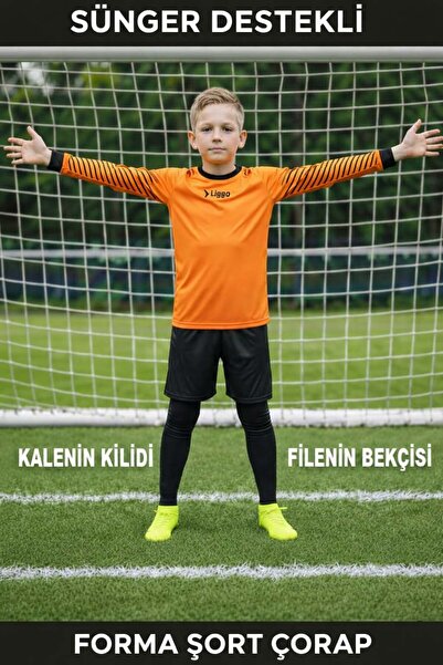 Liggo مجموعة جوارب قصيرة من الجيرسيه للأطفال مدعومة بالإسفنج