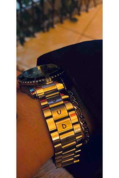 TAŞ DEVRİ HEDİYELİK Kişiye Özel Çift Tarafa Baskı İsimli Kol Saati - Erkek He...