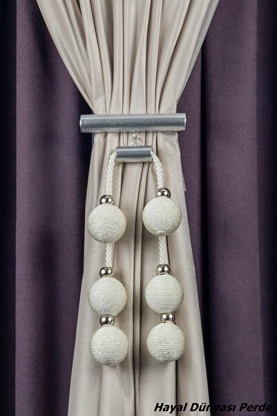 Hayal Dünyası Orta Bağlama Özel Yapım İp Sargı 6 Toplu Perde Bağı Braçol Perd...