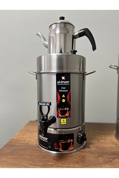 AKİNOX 4 Litre Çay Makinesi Çay Otomatı Semaver Çay Kazanı DEMLİK HEDİYELİ