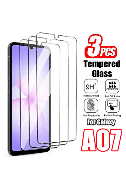 Choice Tempered Glass 3Pcs For Galaxy A07 3Pcs Tempered Glass For A07 HD Clea...