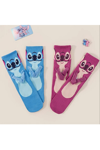 Choice6 زلاجات مغناطيسية لشخصية ستيتش - زلاجات كرتونية من ديزني على شكل يد مت...