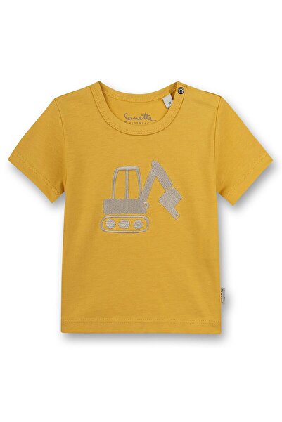 Sanetta Baby Jungen T-Shirt – Kurzarm, Rundhals, Druckknopf, Stickei, 56–92
