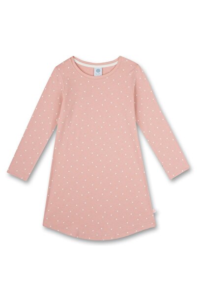 Sanetta Mädchen Nachthemd - Sleepshirt, Langarm, Punkte, Bio-Baumwolle