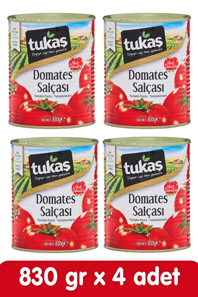 Tukaş Domates Salçası 830 gr X 4 Adet