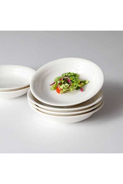 Güral Porselen Güral Bone 19 Cm Çukur Yemek Tabağı Dekorsuz