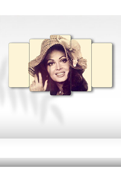 EVLOYA Türkan Şoray - 5 Parçalı Tablo