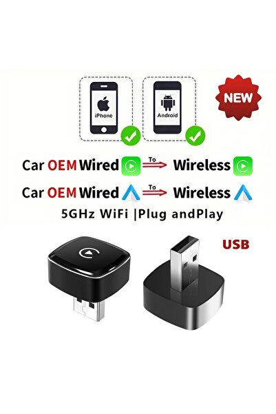 Choice Mini Box USB Type-c Wireless CarPlay Adapter Android Smart Dongle for ...