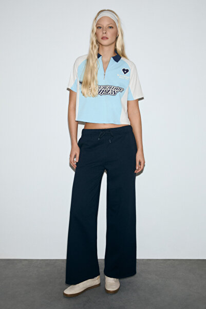 GRIMELANGE بنطلون رياضي نسائي من LIBRATE مصنوع من القطن العضوي مع تفاصيل مطبو...