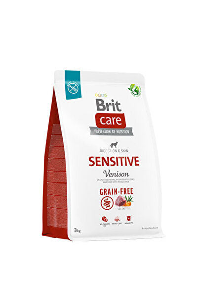 Brit Care Sensitive Digestion Skin Geyikli Tahılsız Yetişkin Köpek Maması 3 Kg