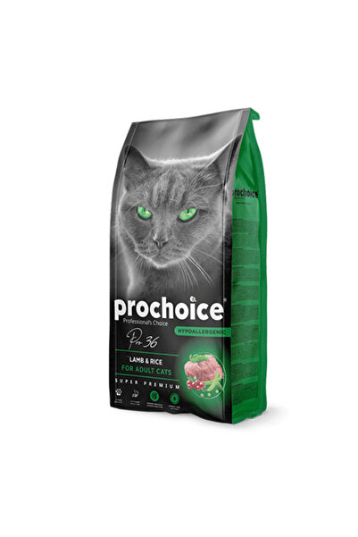 ProChoice Pro Choice Pro 36 Kuzulu ve Pirinçli Yetişkin Kedi Maması 15 Kg