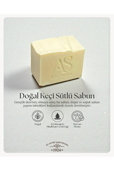 AS ANTİK SABUNHANE 1924 Doğal Keçi Sütlü Sabun