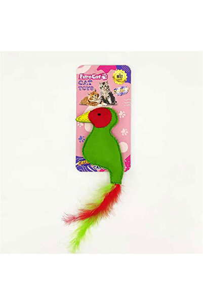 Eurocat لعبة قطط من القطيفة على شكل طائر الجنة