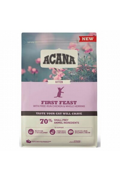 Acana First Feast Kitten Tavuklu ve Balıklı Yavru Kedi Maması 1,8 Kg