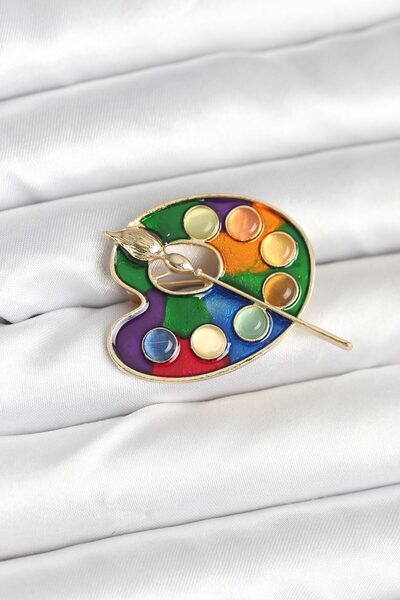 AyrStore Ressam Paleti Model Broş - Tj-Br464