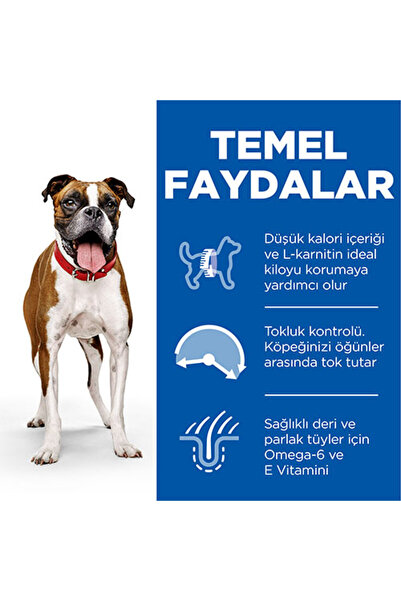 Hill's Hill’s SCIENCE PLAN Adult Light Medium Chicken Orta Irk Tavuklu Light Köpek Maması 14 Kg