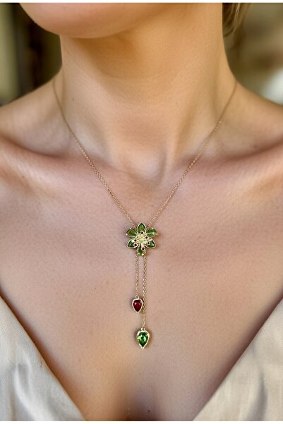 Açıkmeşe Ev Yaşam Ürünleri ldyllia kolye Lotus çiçeği asansörlü solmaz Uzunlu...