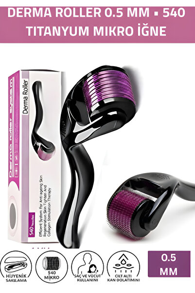 Luliana Derma Roller 0.5 mm • 540 Titanyum Mikro İğne