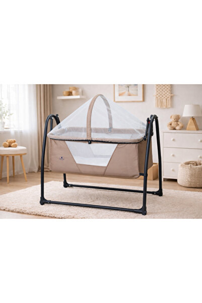 BEBELOW KİDS Sobee Fileli Silinebilir Portatif Sallanır Anne Yanı Beşik Sepet...